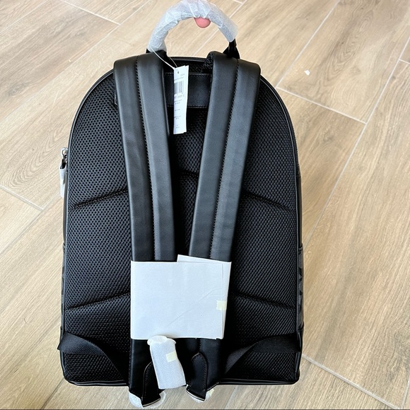 Coach West Backpack In Signature Canvas With Varsity Stripe - Picture 5 of 11